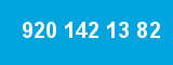 920 142 13 82 920 142 13 82